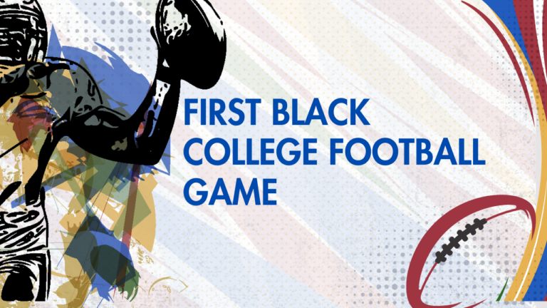 First Black College Football Game First Black College Football Game